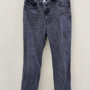 Abercrombie & Fitch Charcoal 90s Relaxed High Rise Jeans